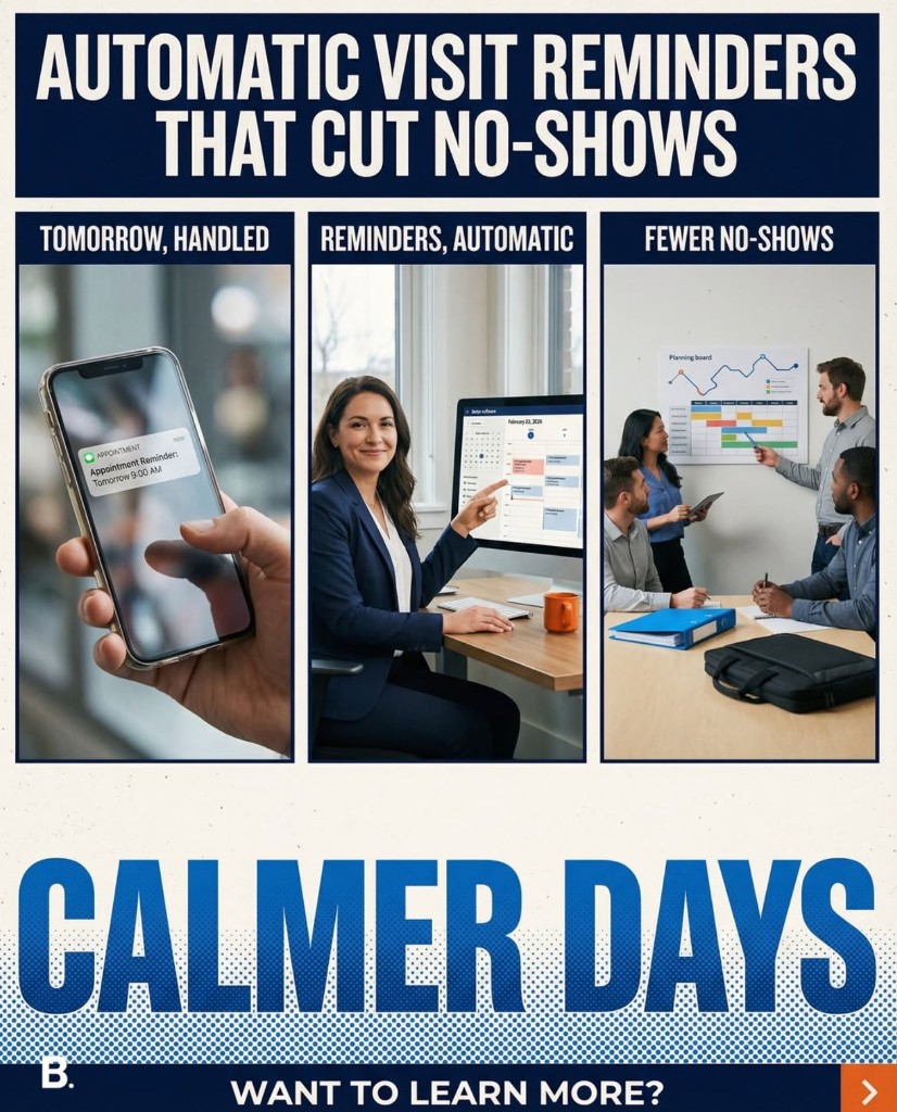 Better Software post: automatic visit reminders that cut no-shows